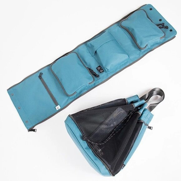 Doughnut Pyramid Backpack in Plum 15 L Backpack/Crossbody/Hanging Toiletry NEW - Picture 5 of 11